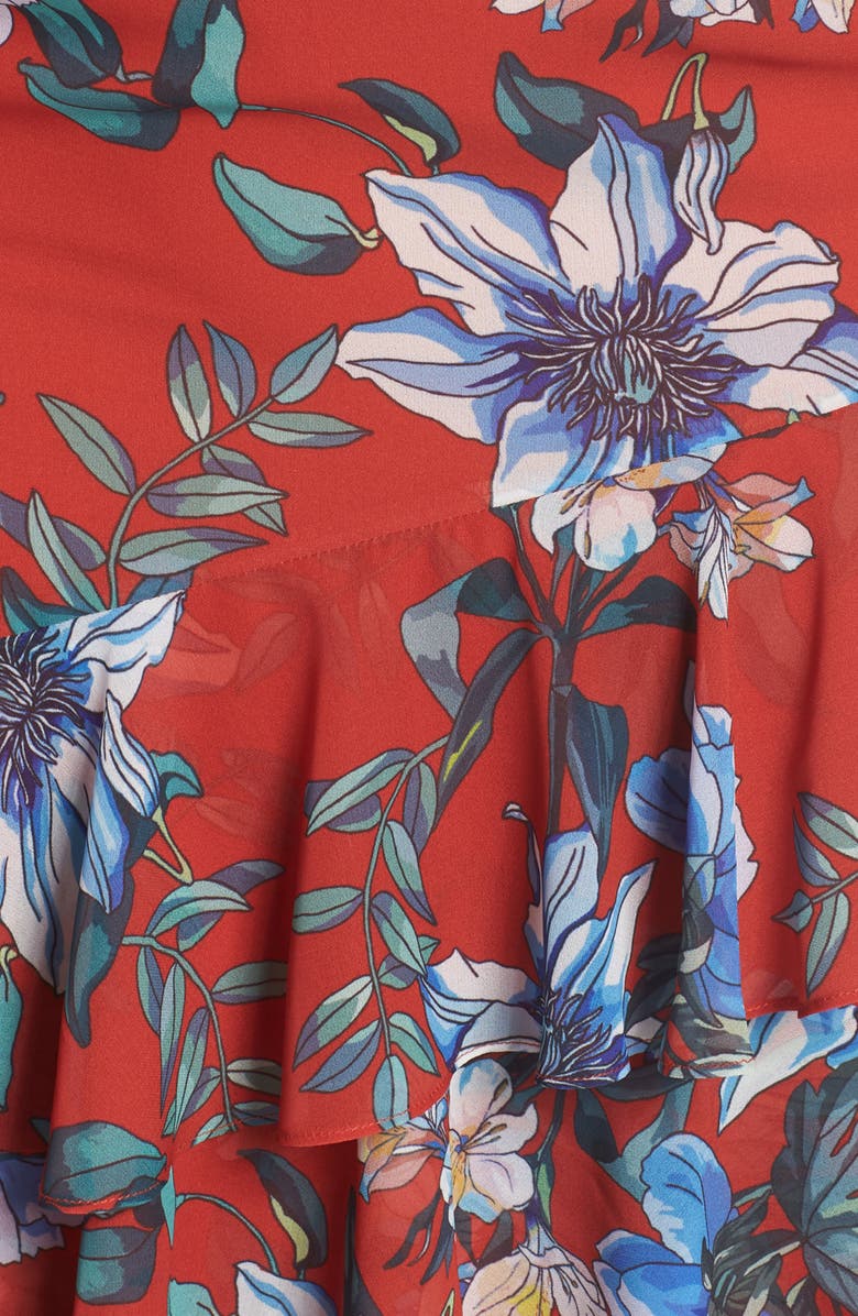 Cooper St Floral Asymmetrical Dress, Alternate, color,