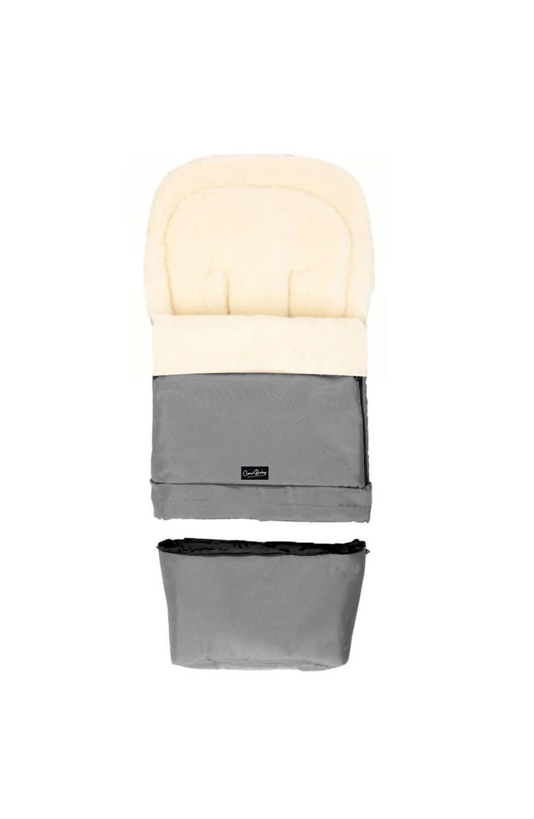 Cover Baby LLC Scandinavian Organic Wool Adjustable Footmuff, Alternate, color, Gray