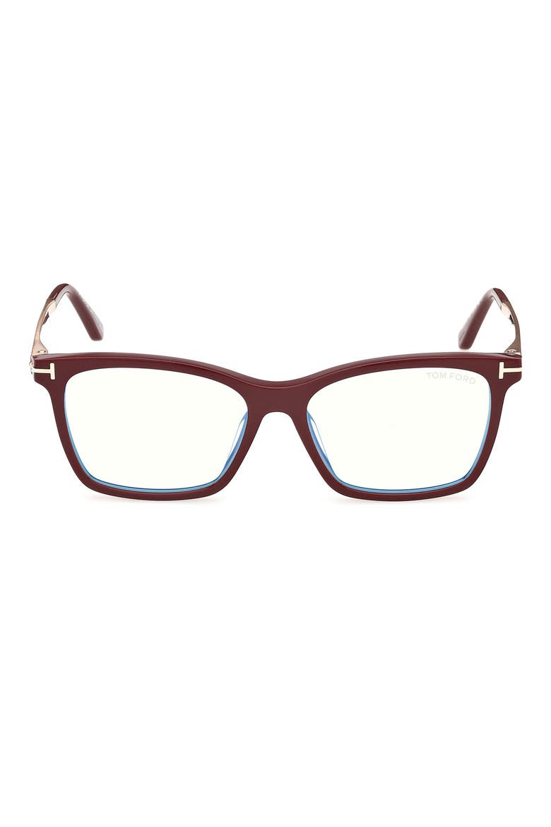 53mm Rectangular Optical Frames, Main, color, SHINY TEAL PALL T BLUE BLOCK