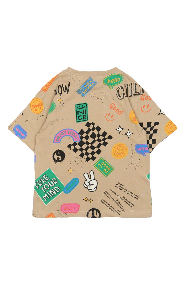 THE NEW Kids' Pete Organic Cotton T-Shirt, Alternate, color, Light Taupe