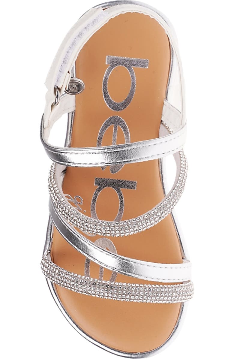 bebe Kids' Rhinestone Sandal, Alternate, color,