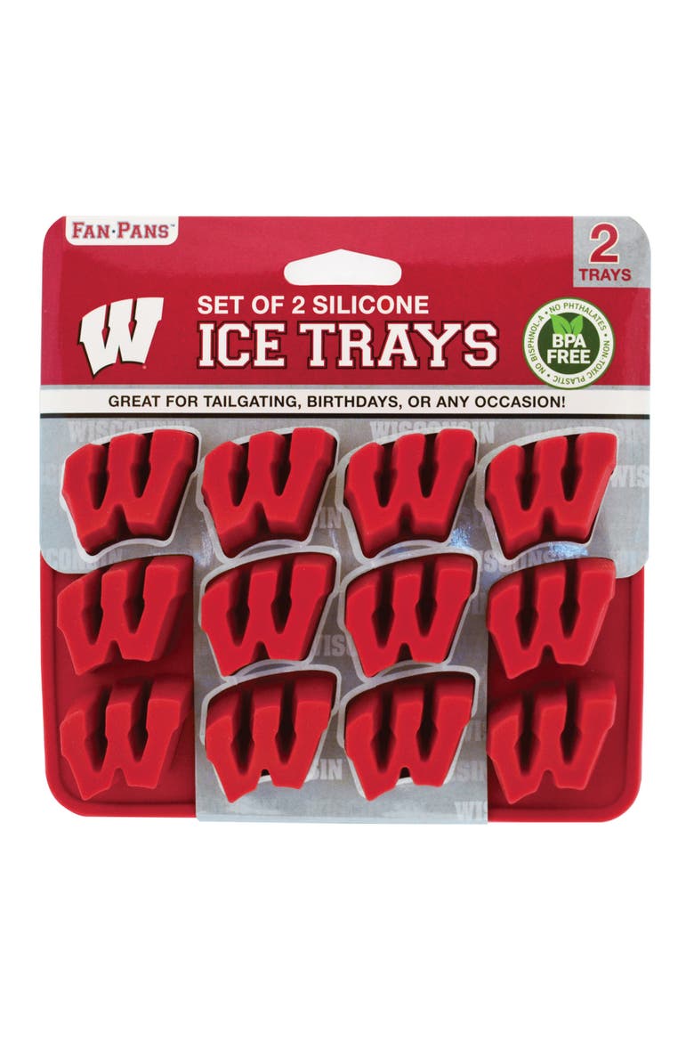 Wisconsin Badgers Ice Cube Tray, Main, color, Red