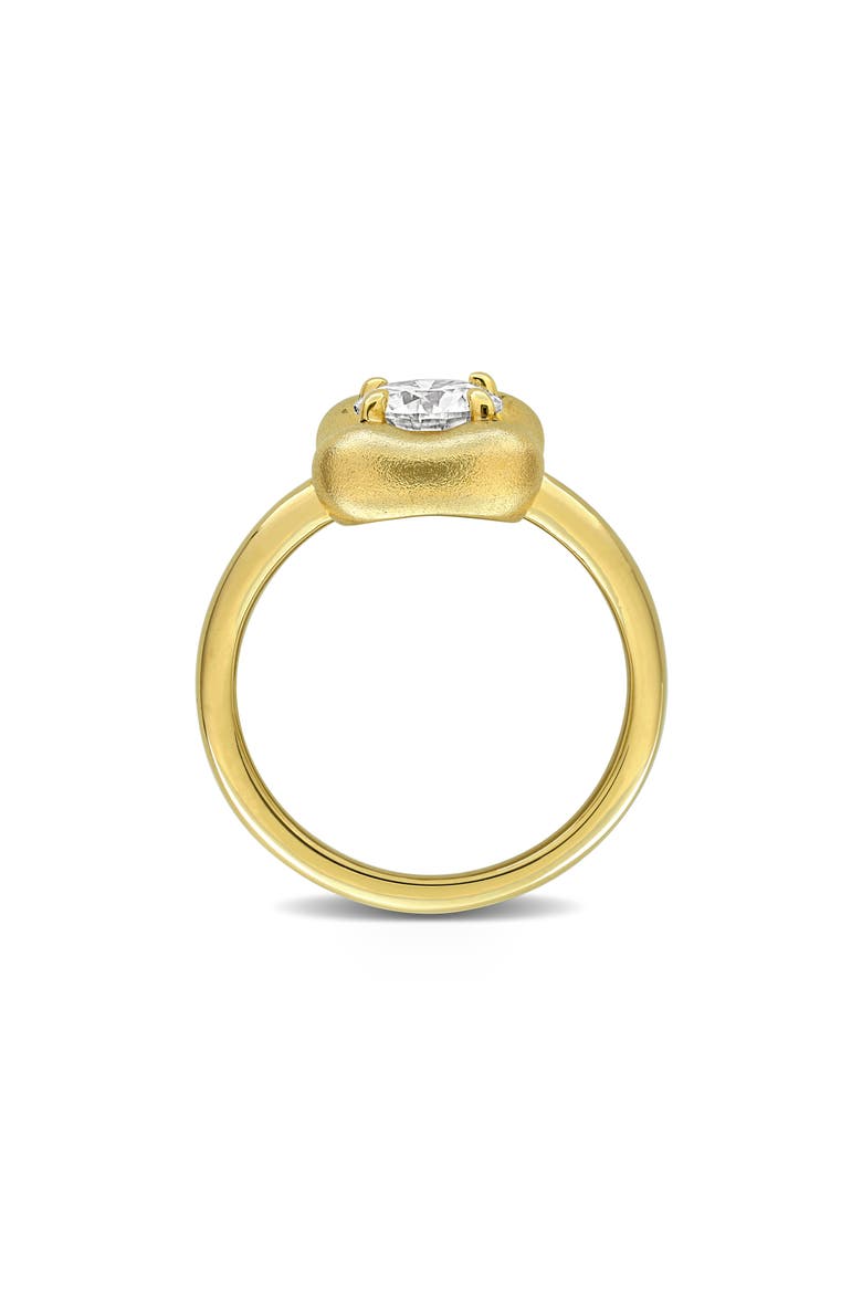 Created Moissanite Solitaire Ring, Alternate, color, GOLD