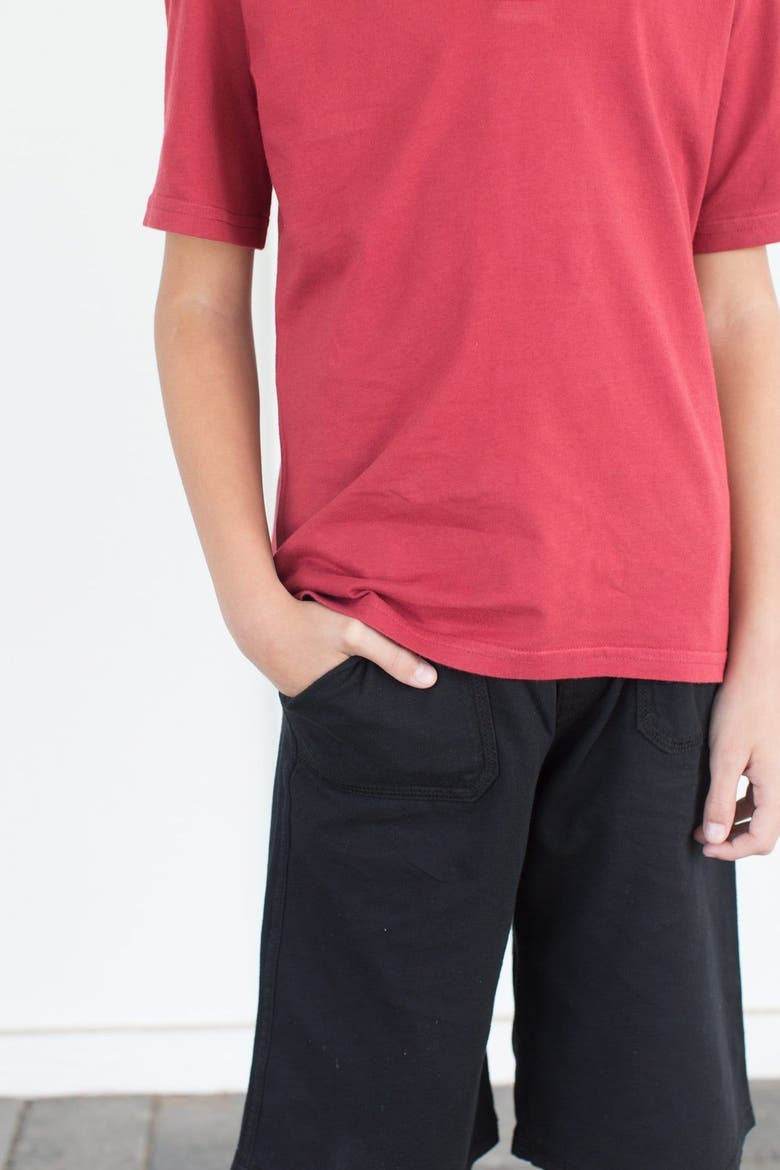 Cotton Jersey Shorts UPF 50+ Soft 3-Pocket, Alternate, color, Black
