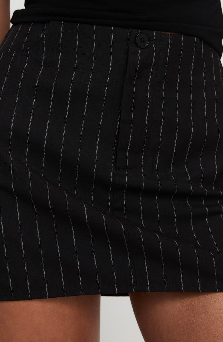 Princess Polly Ember Pinstripe Low Rise Miniskirt, Alternate, color, 