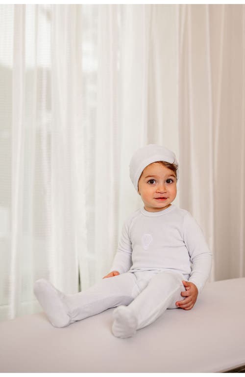 Pouf Boys Velour Embroidered Footie In Black