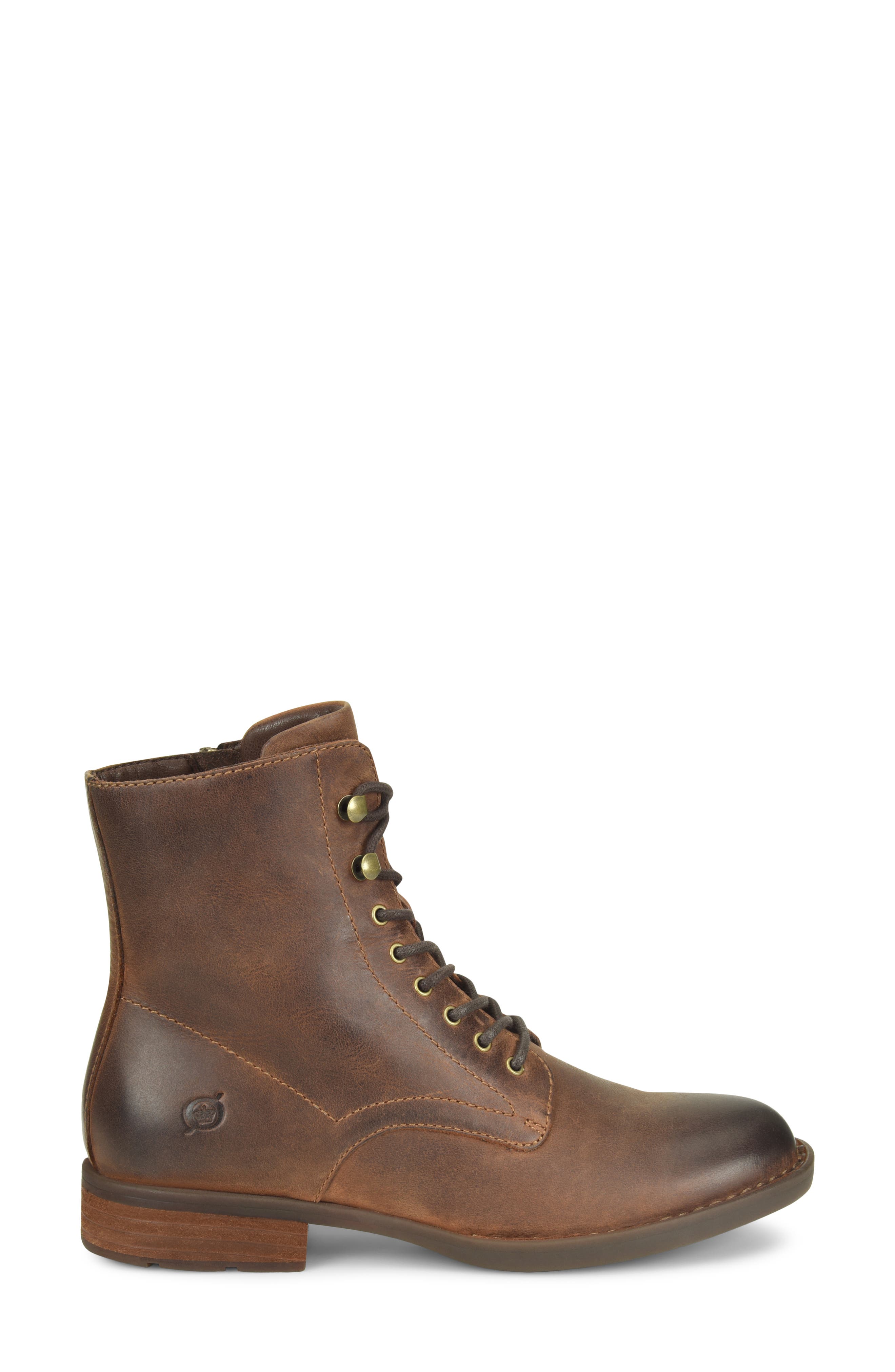 Boreen Bootie, Alternate, color, BROWN LEATHER