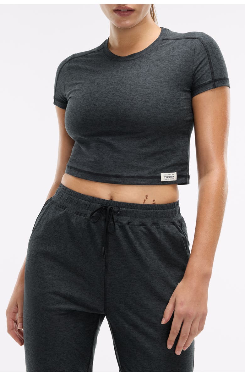 Peloton Dreamblend Baby Tee, Main, color, Heather Grey