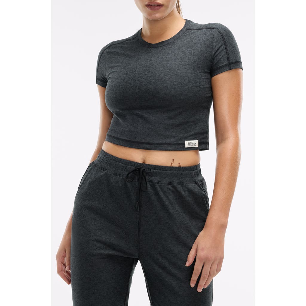 Peloton Dreamblend Baby Tee In Gray