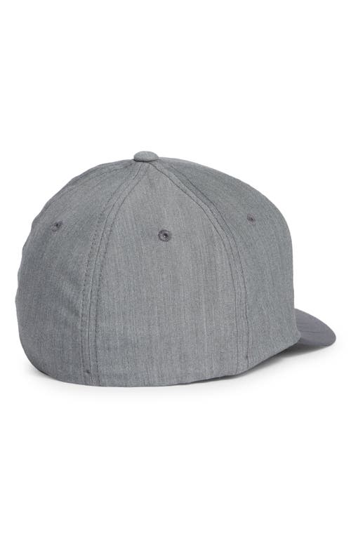 Rvca Hookie Flexfit Baseball Hat In Gray