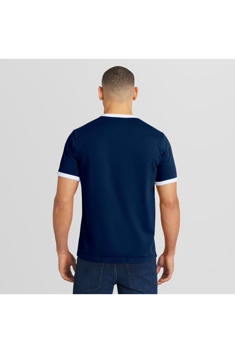 Men's Darius Rucker Collection by Fanatics  Navy Los Angeles Dodgers Americana Washed Ringer T-Shirt, Alternate, color, Navy