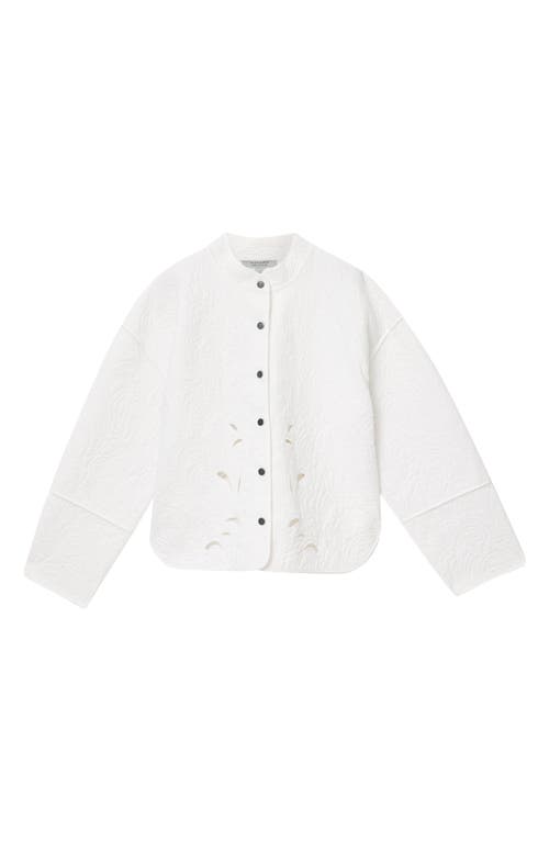 Allsaints Clary Quilted Shacket In White