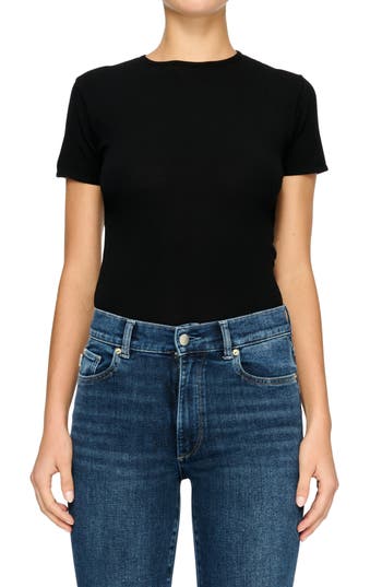 Dl1961 Short-sleeve Instasculpt Tee In Black