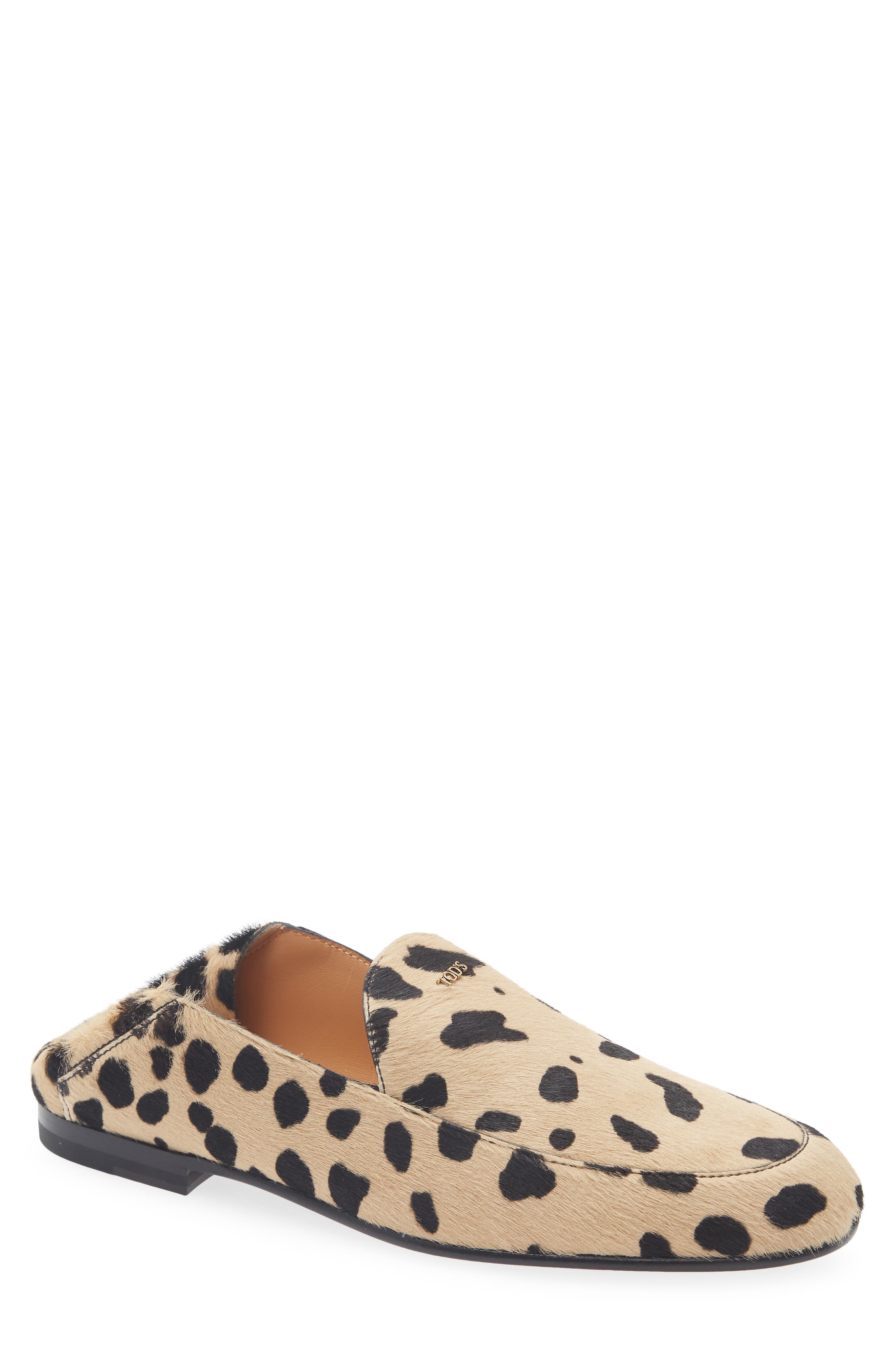 Genuine Calf Hair Mule Loafer, Alternate, color, NATURALE SCURO