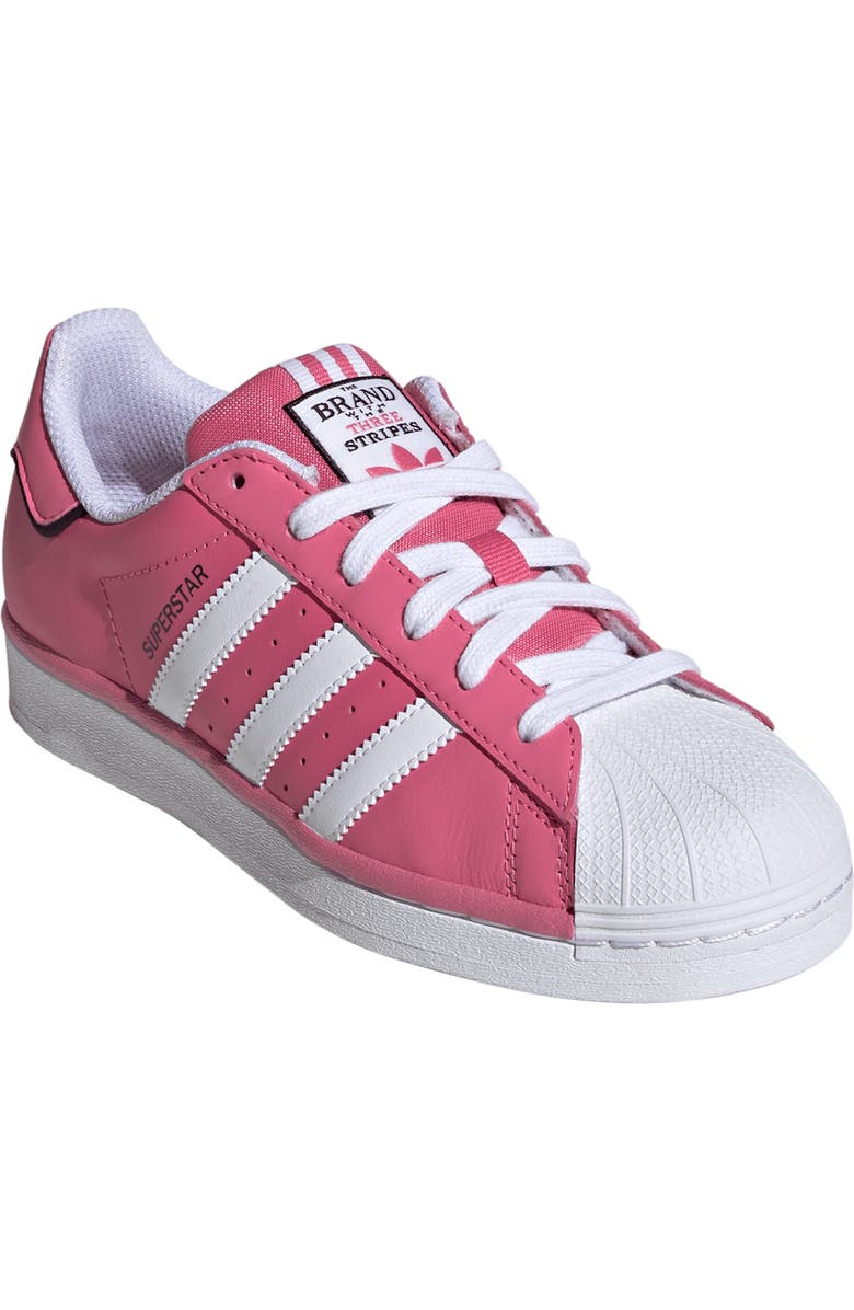 adidas Kids' Superstar Sneaker, Main, color, Pink Fusion/ White/ Black