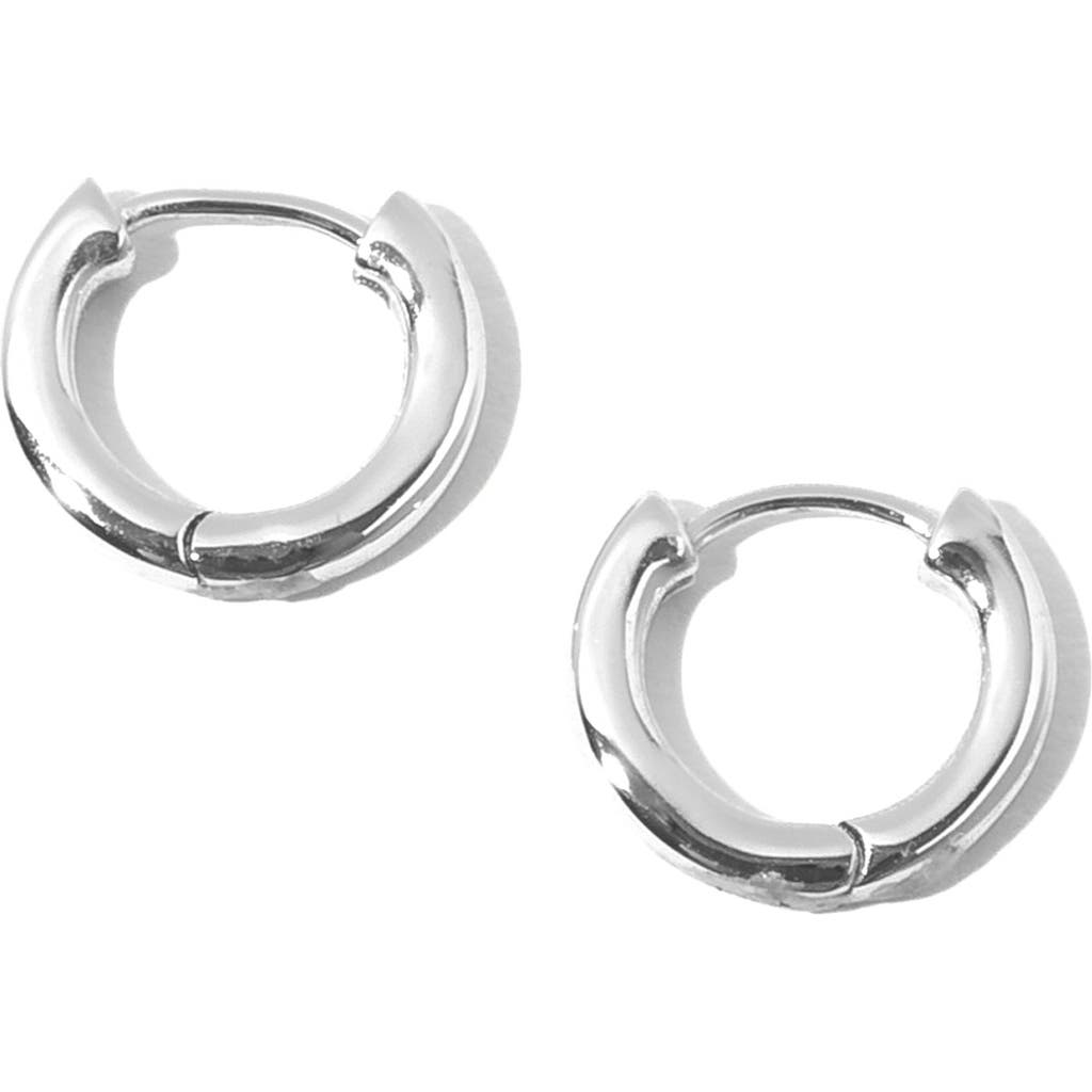 Miranda Frye Maxwell Huggie Earrings In Silver