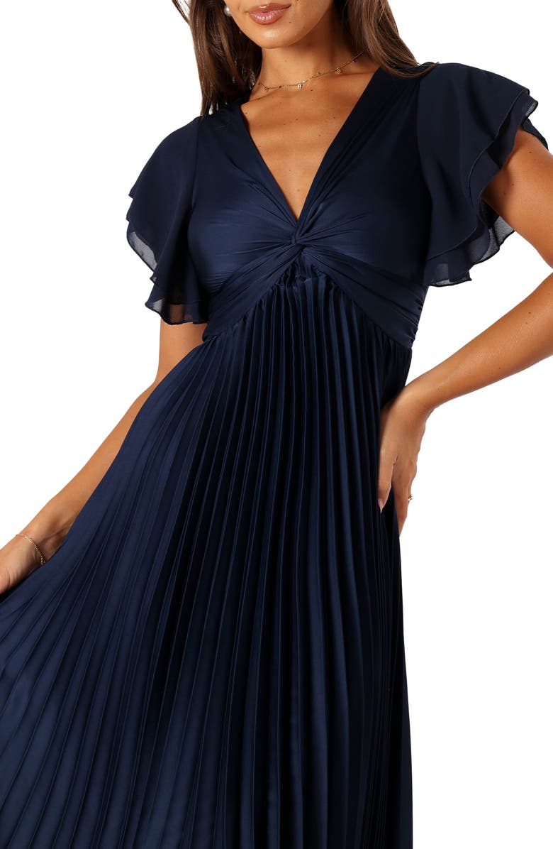 Nova Flutter Sleeve Midi Dress