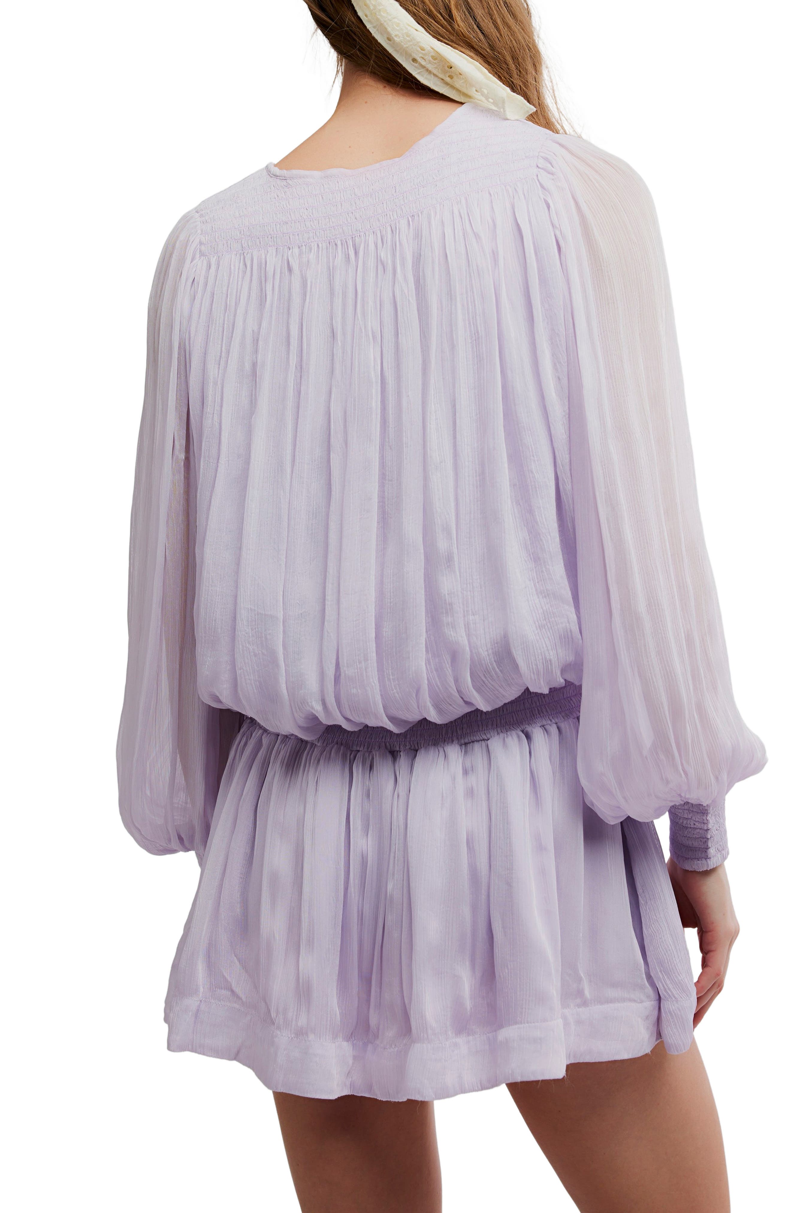 Sunbeam Long Sleeve Cotton Blend Minidress - image 4