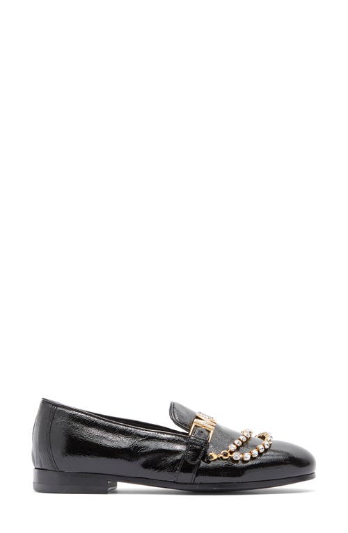 Moschino Chain Loafer In Black