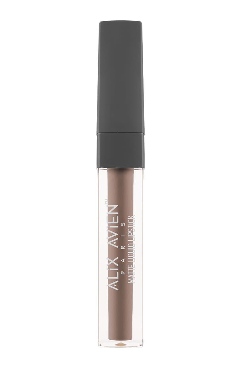 Alix Avien Matte Liquid Lipstick, Main, color, Brown