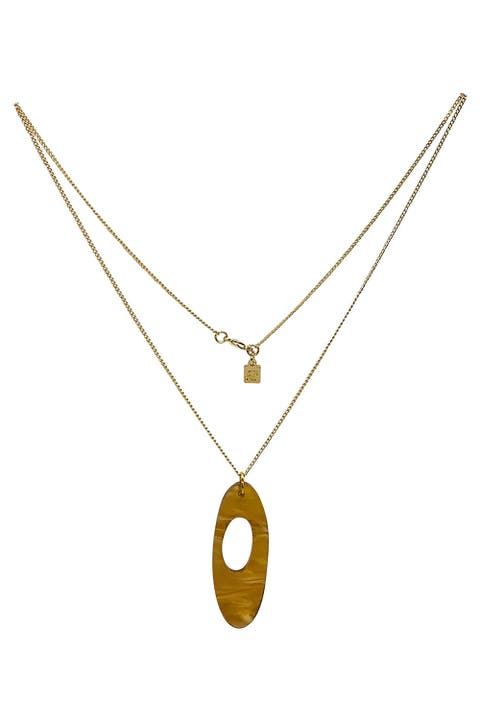 Hepworth Pendant - Caramel Swirl