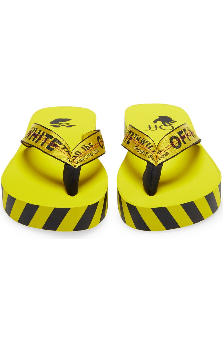 Off-White Industrial Logo Platform Flip Flop, Alternate, color,