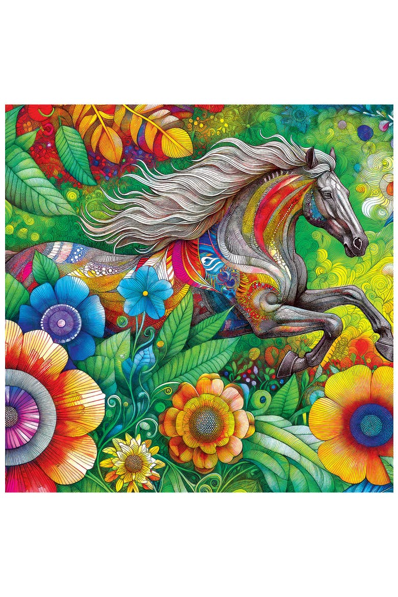 Summer Stallion 300 Piece Jigsaw Puzzle, Alternate, color, Multicolor
