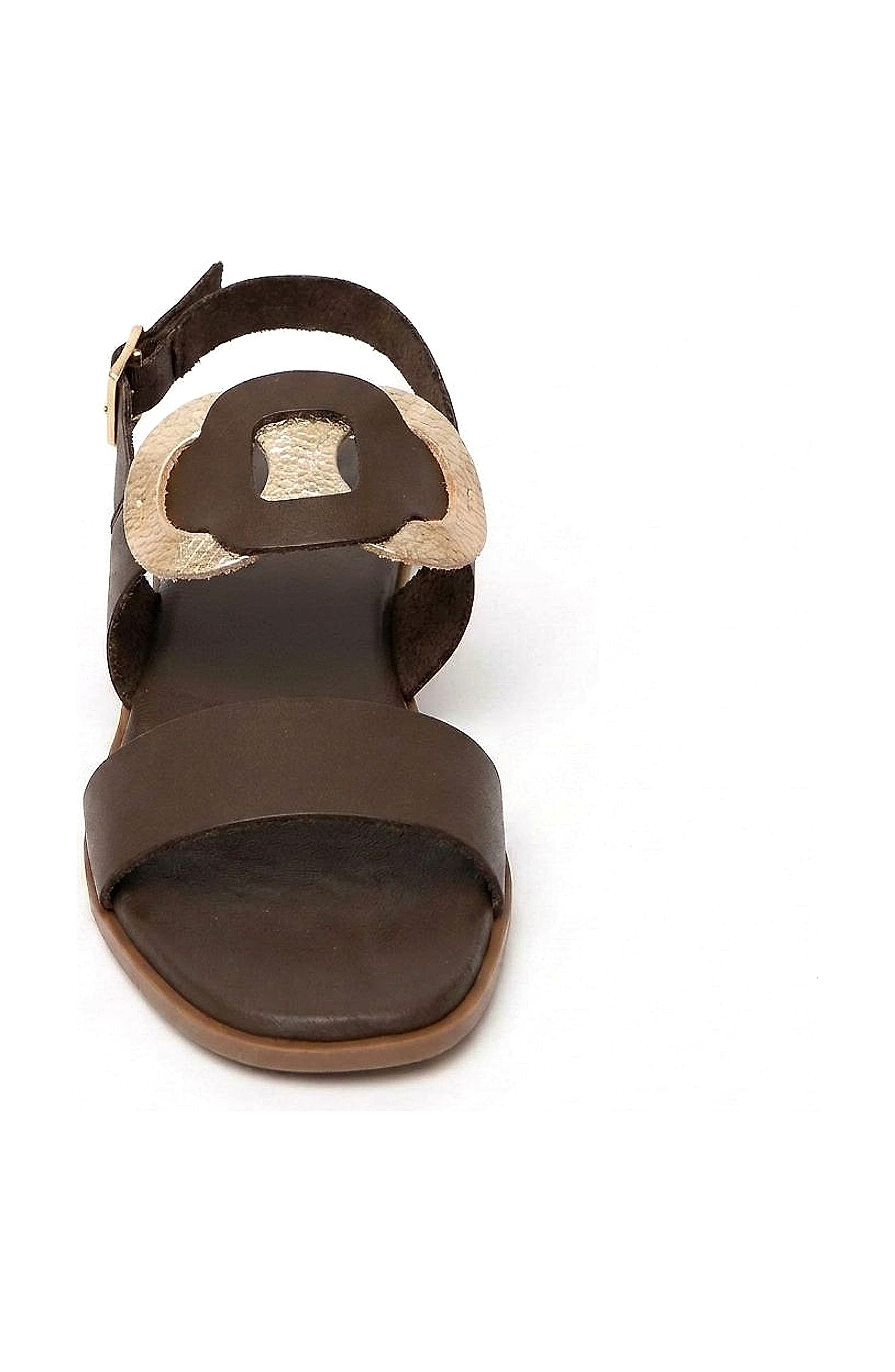 Cala Flat Sandal, Alternate, color, Chocolate