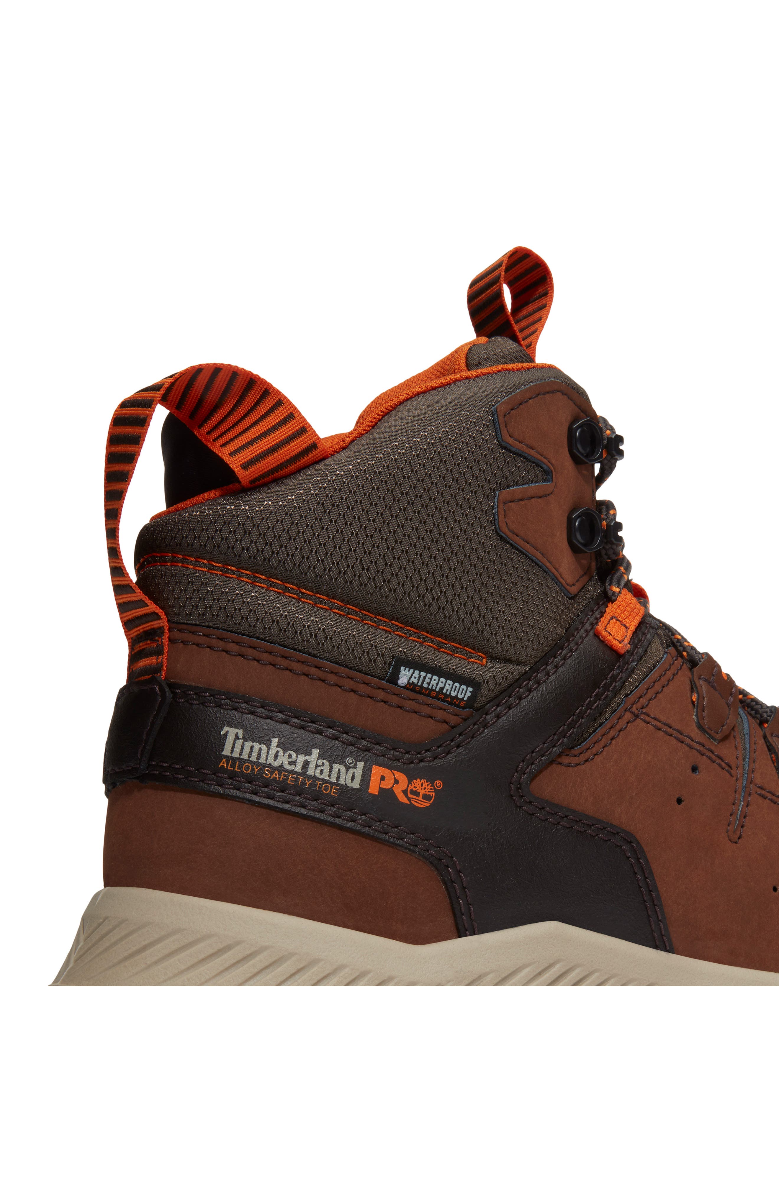 Tempe 6-Inch Soft Toe Waterproof Work Boot, Alternate, color, MEDIUM BROWN LEATHER