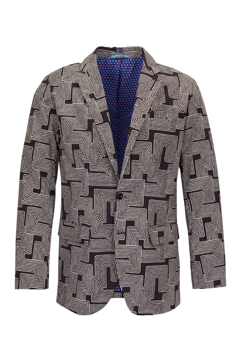 Inter Twine Mens Tailored Blazer, Alternate, color, INTER TWINE BLACK