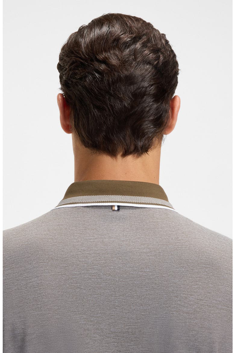 Pittman Long Sleeve Cotton Piqué Polo, Alternate, color, OPEN GREEN