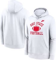 Nike Men's Nike White Ohio State Buckeyes Legacy Football Icon Club Fleece Pullover Hoodie