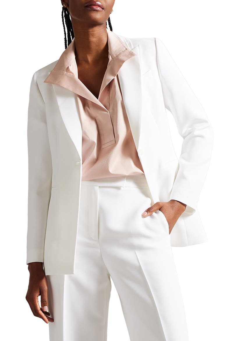 Bertaah Double Lapel Blazer, Main, color, IVORY
