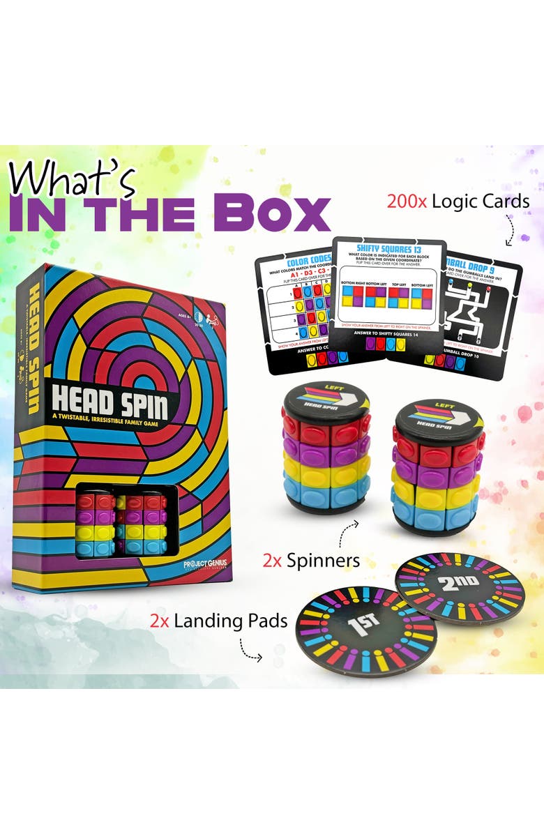 Project Genius Head Spin Fidgetspinner Game, Alternate, color, Multicolored