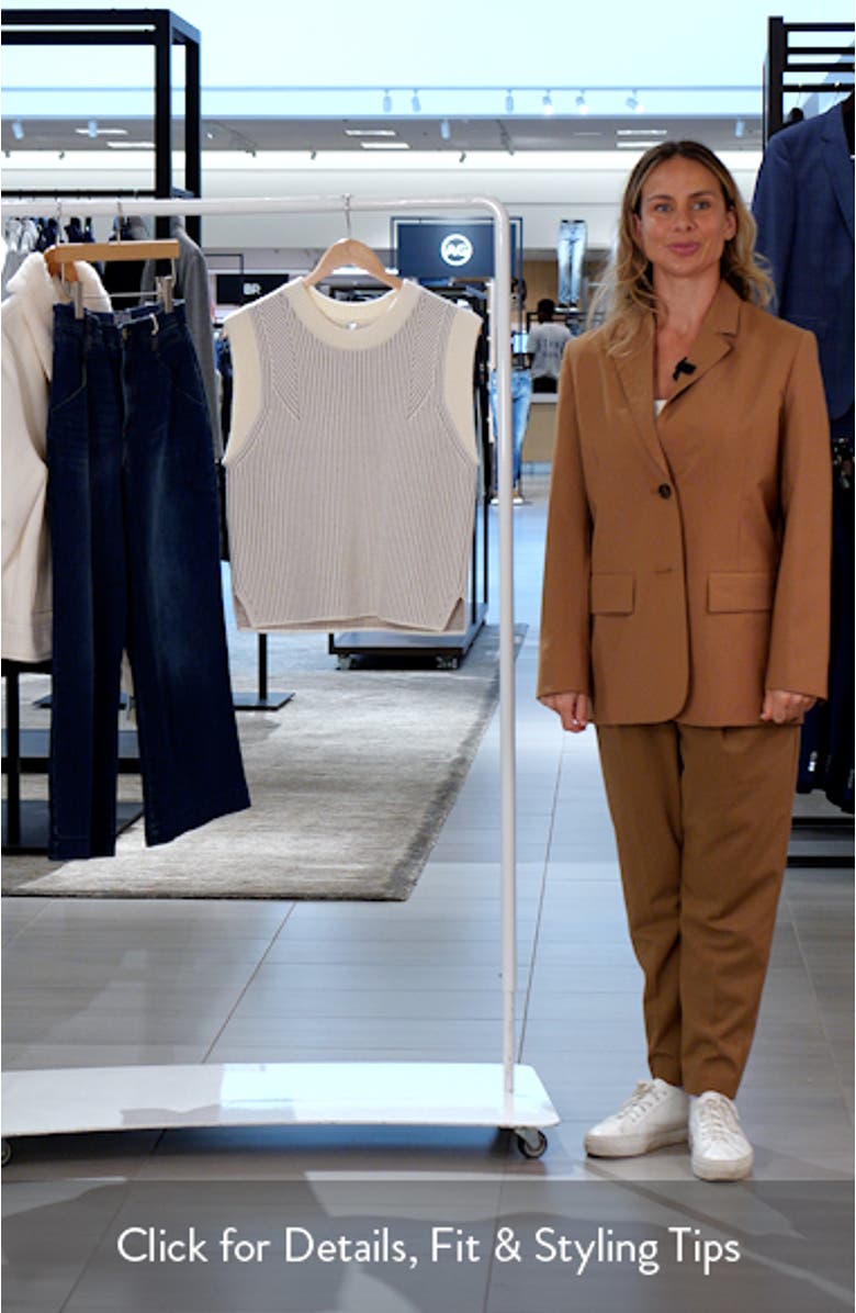 Jeanine Rib Merino Wool Sweater Vest, sales video thumbnail