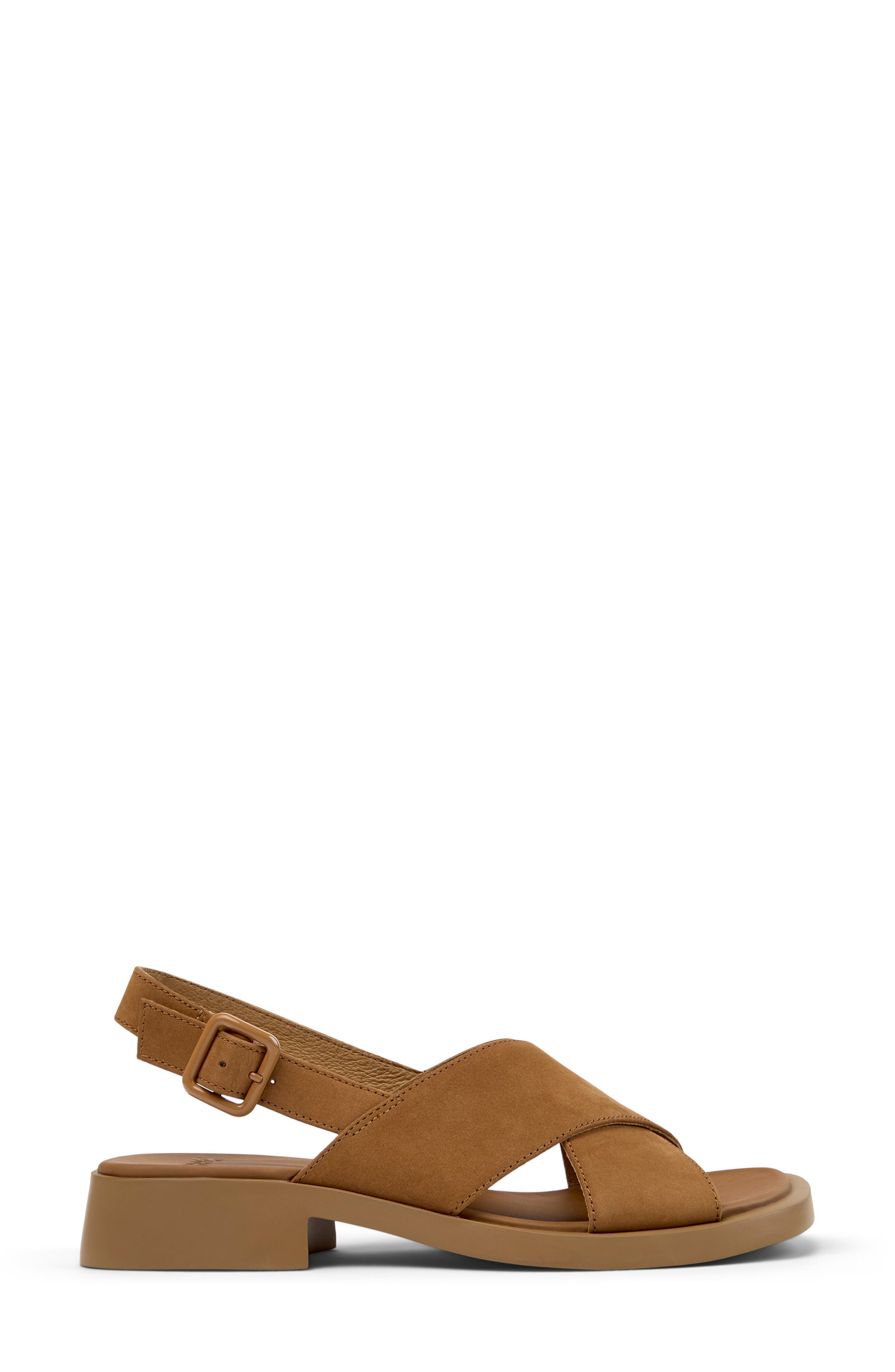 Camper Dana X-Strap Sandal, Alternate, color, Medium Brown
