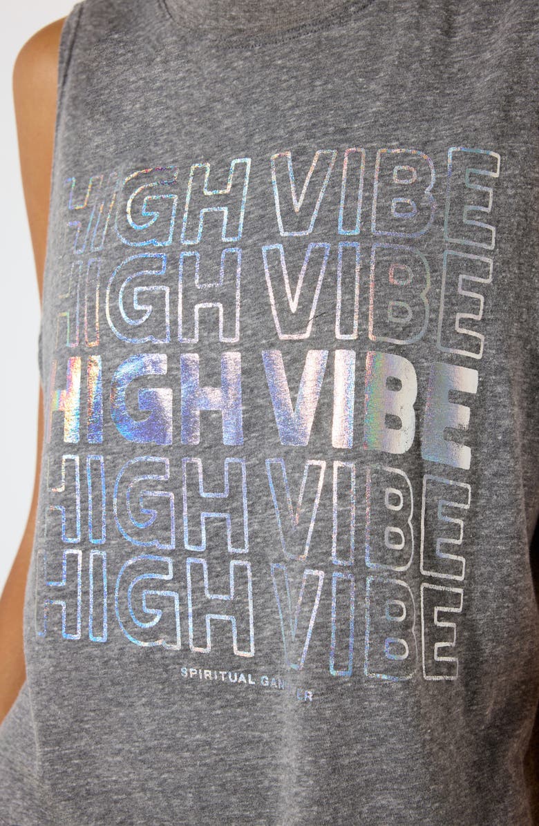 Spiritual Gangster High Vibe Muscle Tank, Alternate, color, Heather Grey