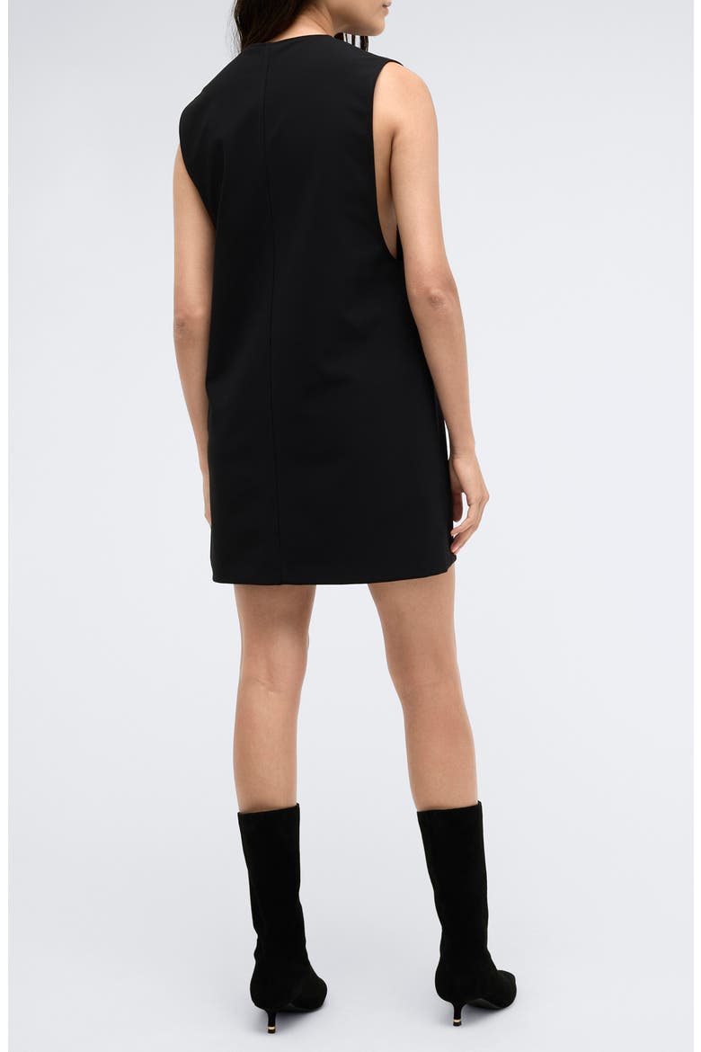 Vest Shift Dress, Alternate, color, BLACK