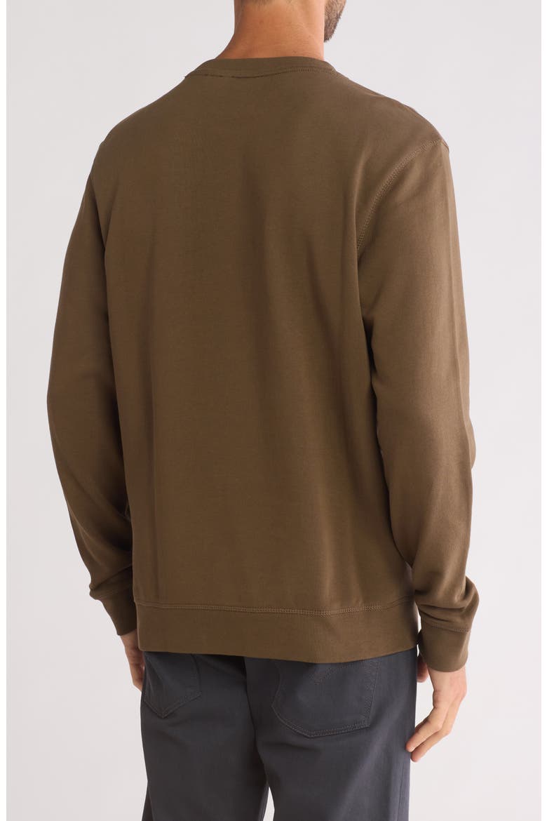 Westart Cotton Crewneck Sweatshirt, Alternate, color, DARK GREEN