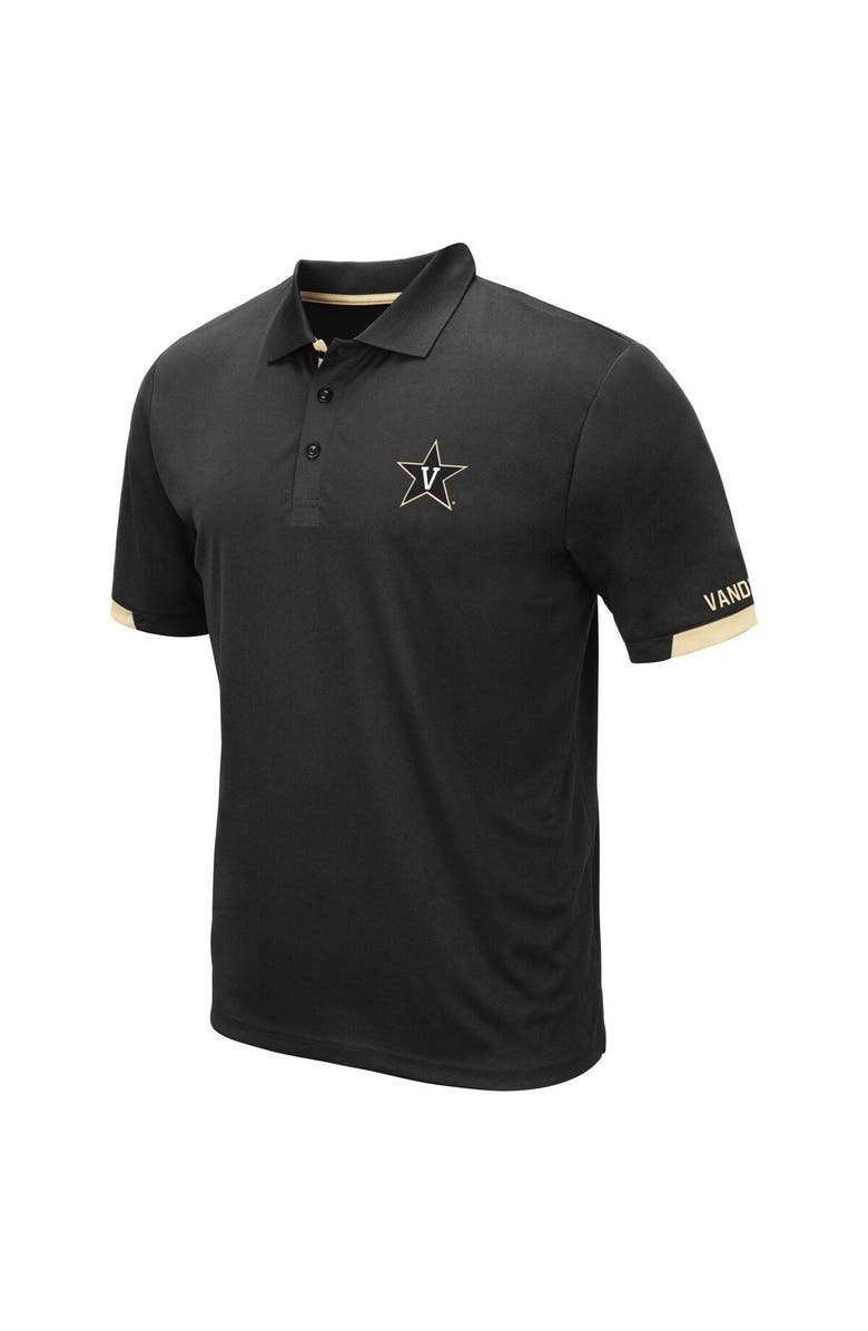 COLOSSEUM Men's Colosseum Black Vanderbilt Commodores Santry Lightweight Polo, Alternate, color, Black