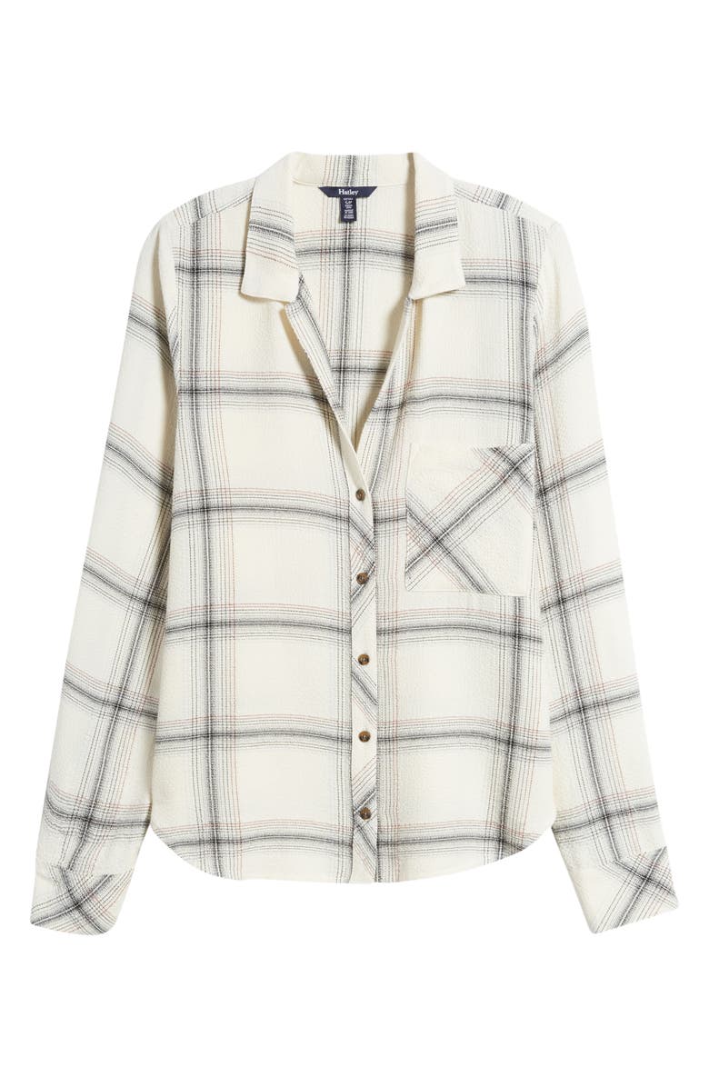 Hatley Lila Plaid Button-Up Shirt, Alternate, color, 