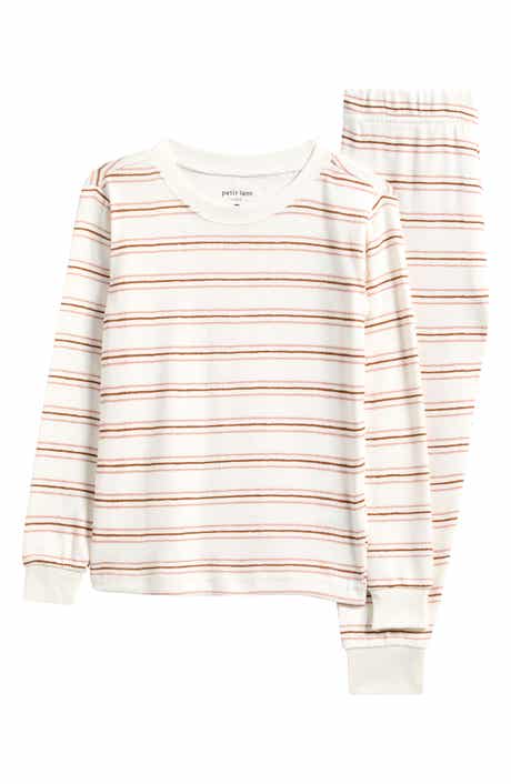 Petit Lem Kids' Print Fitted Cotton Two-Piece Pajama Set