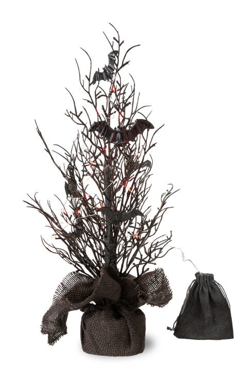 20"H Halloween Lighted Bats Table Tree Decor