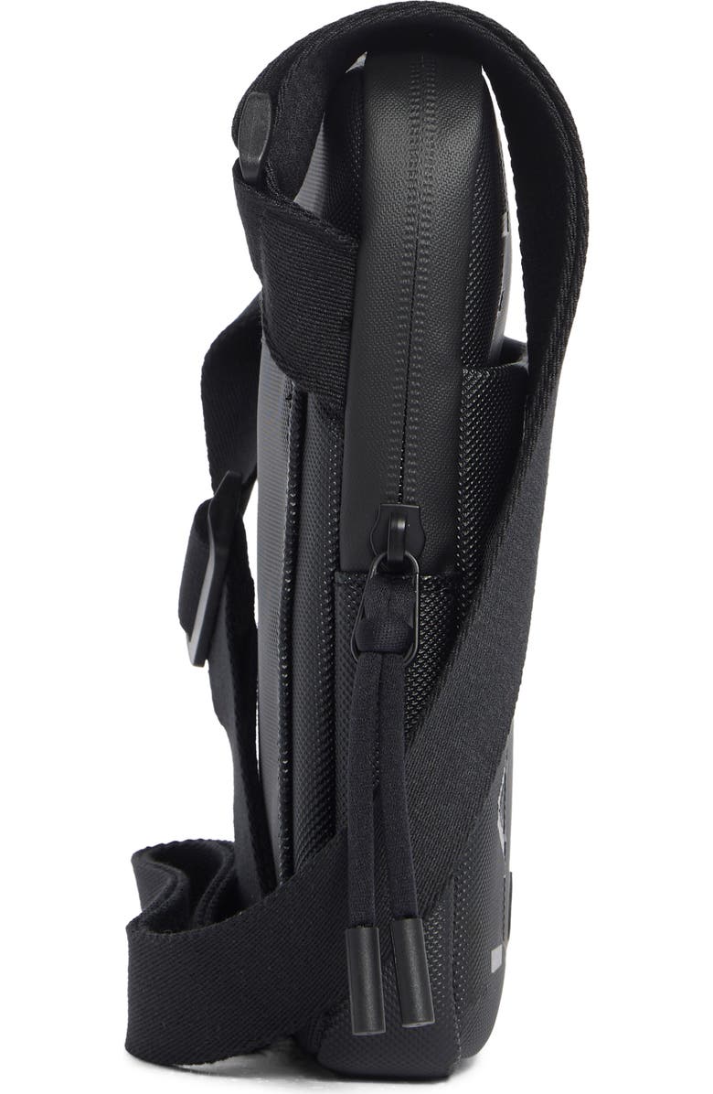 Lacoste Flat Crossover Bag, Alternate, color, Noir