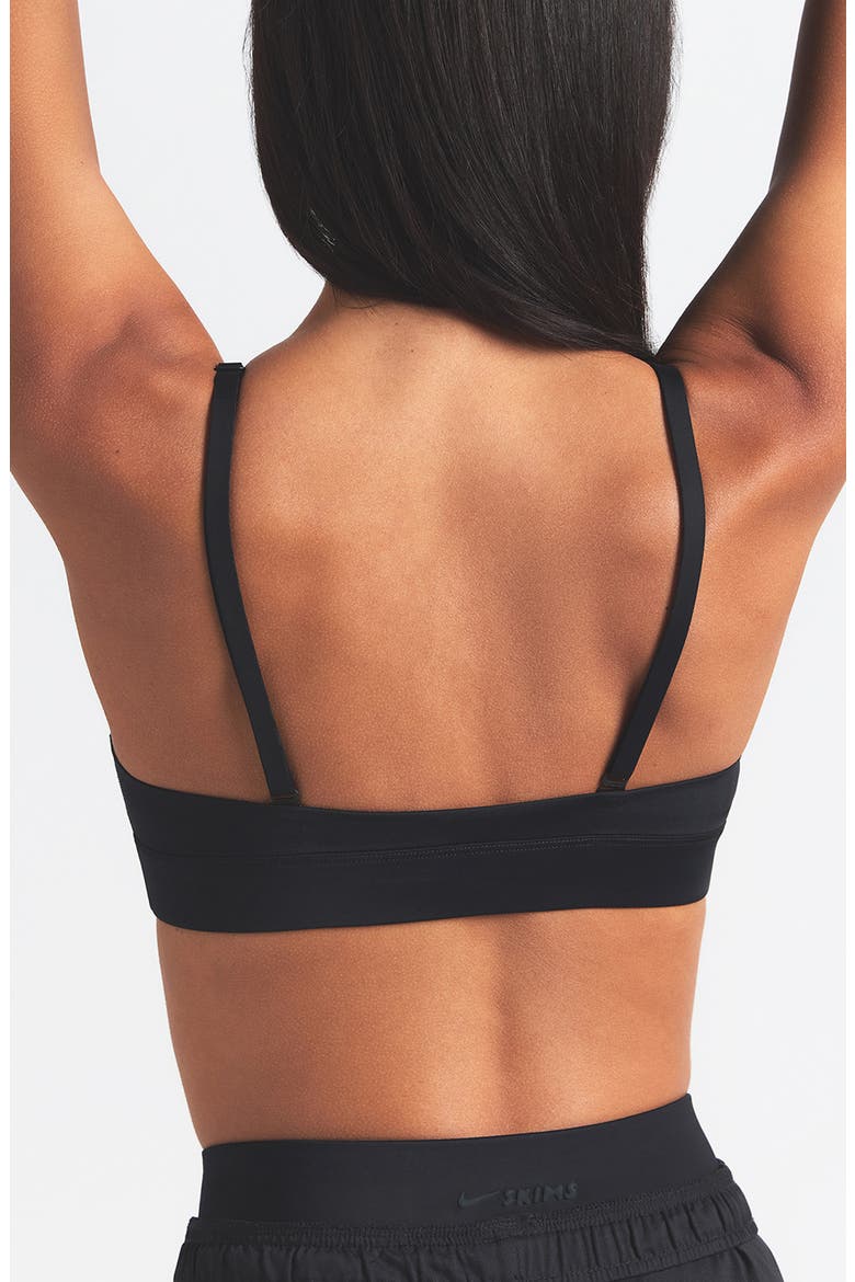 Shine Triangle Bra, Alternate, color, OBSIDIAN