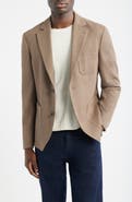 Nordstrom Henrik Trim Fit Brown Knit Cotton Blend Sport Coat