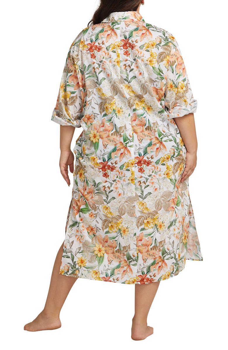 Artesands La Dolce Vita Mahler Long Sleeve Cover-Up Dress, Alternate, color, 