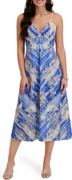 Siena Mix Print Midi Dress