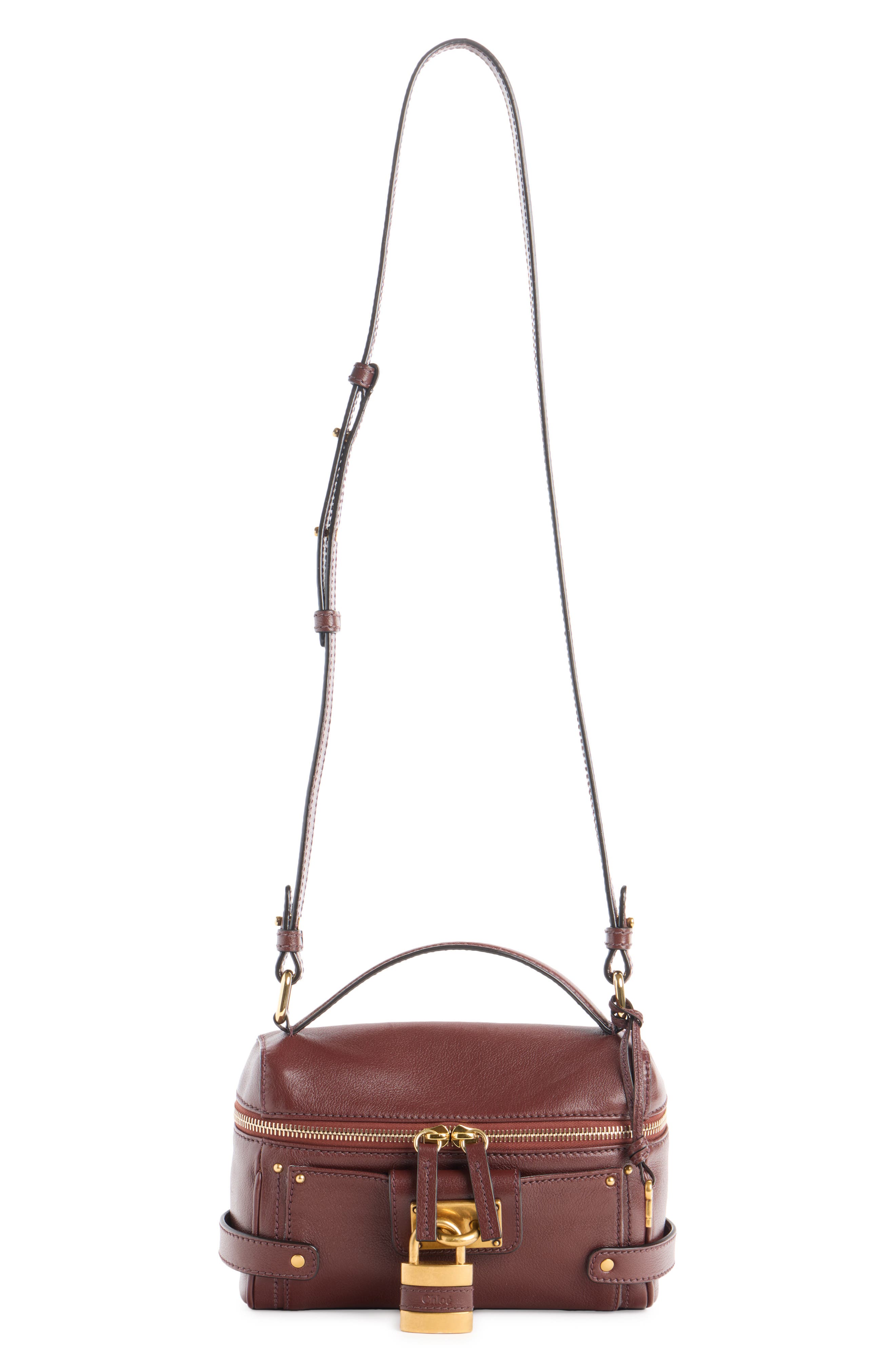 Small Paddington Leather Crossbody Bag, Alternate, color, CRAFTY BROWN