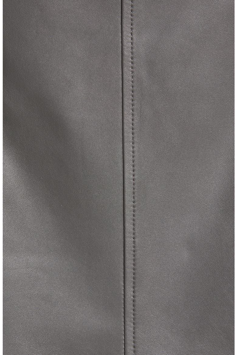 Peplum Lambskin Leather Moto Jacket, Alternate, color, MOONLIGHT GREY